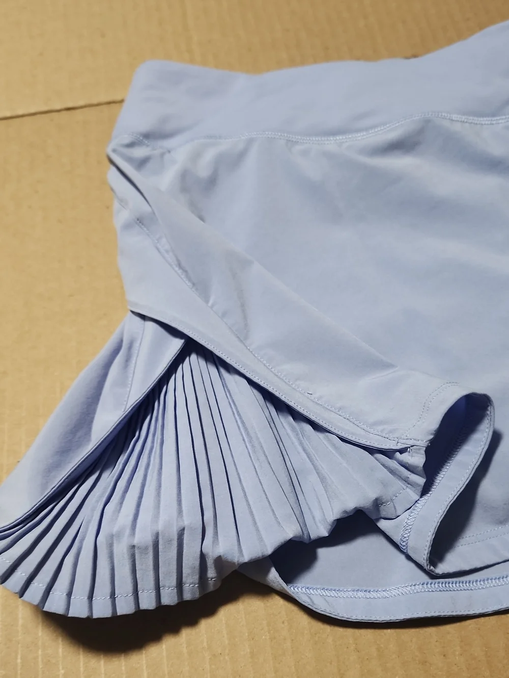 Lululemon Play Off the Pleats Mid-Rise Skater Skirt Skort Pastel Blue